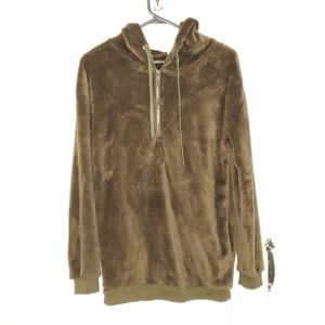 Green Fleece Hoody